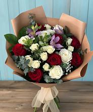 Букет цветов из:  Розы и Альстромерии #REPLACE_PRED# Лакинске