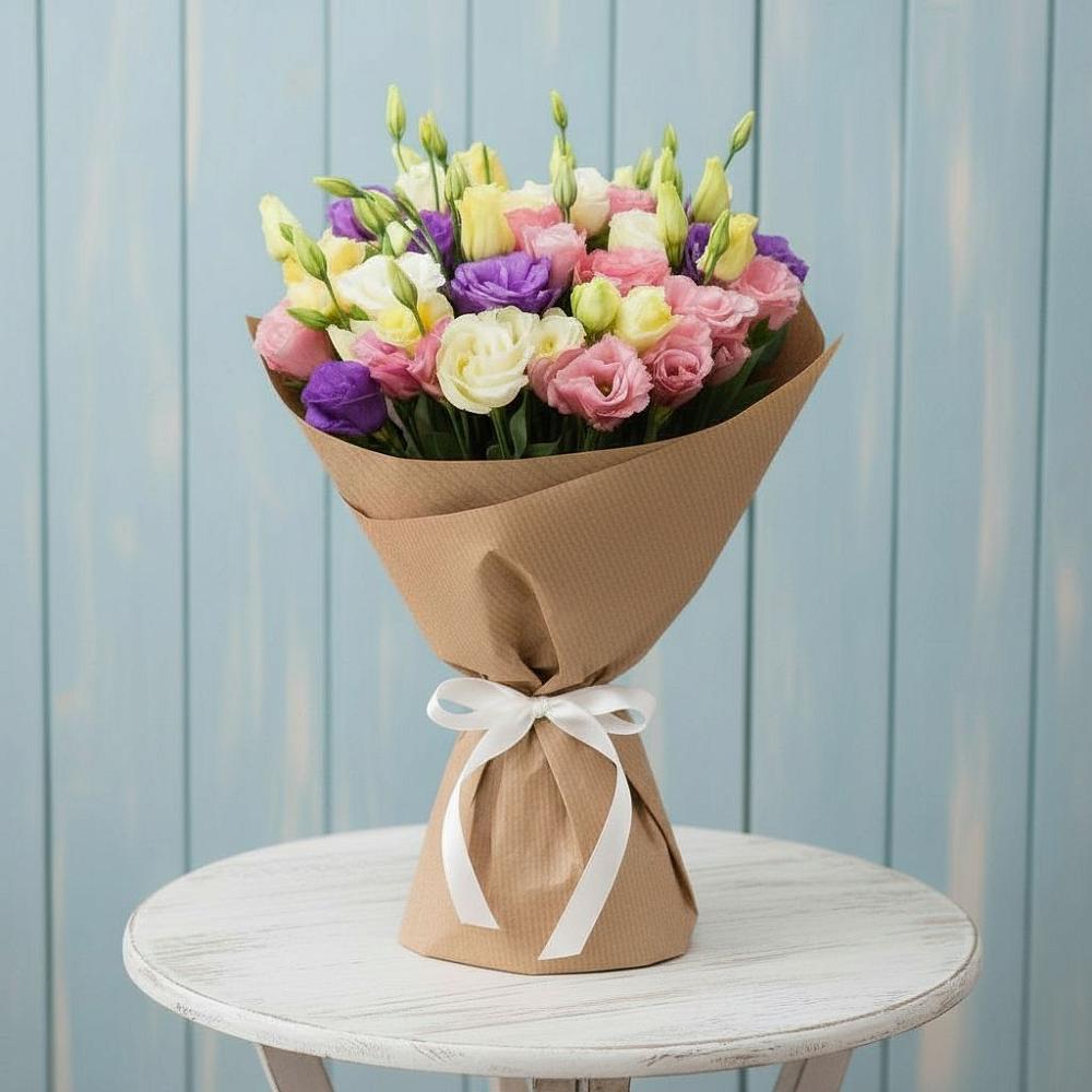 Букет цветов из: Лизиантусы в Лакинске