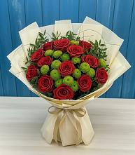 Букет цветов из:  Розы и Хризантемы в Лакинске