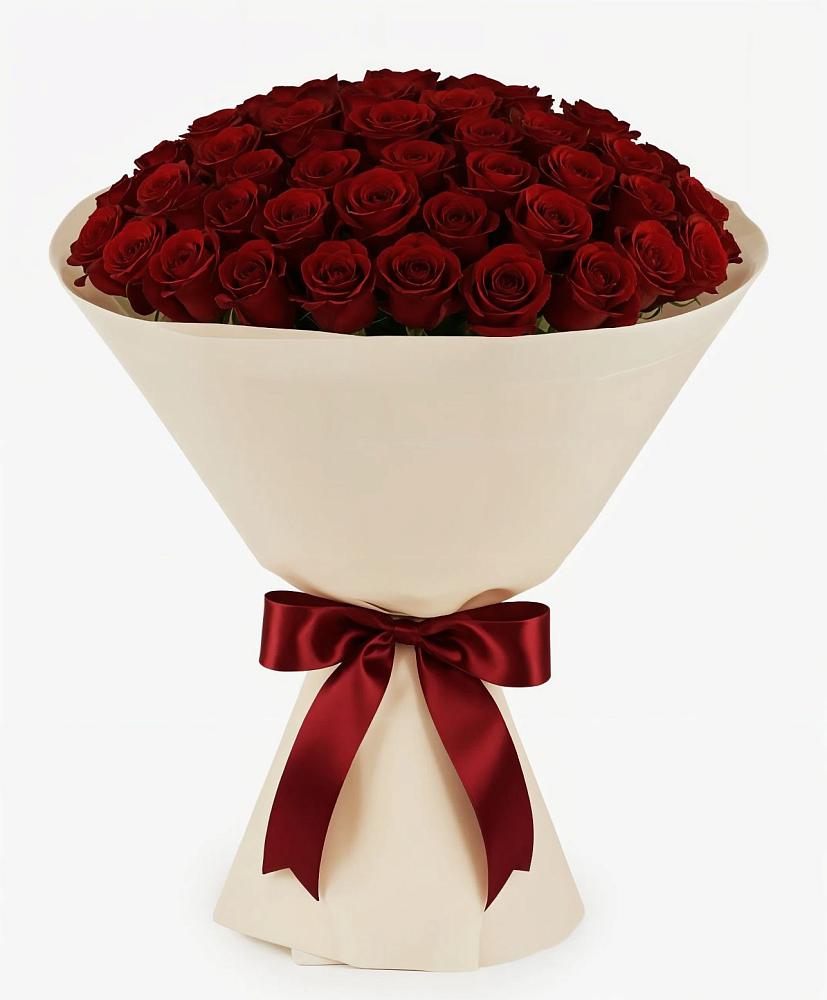 Букет 101 Бордовая роза Блэк Бакарра в Лакинске