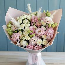 Букет цветов из:  Альстромерии и Розы #REPLACE_PRED# Лакинске